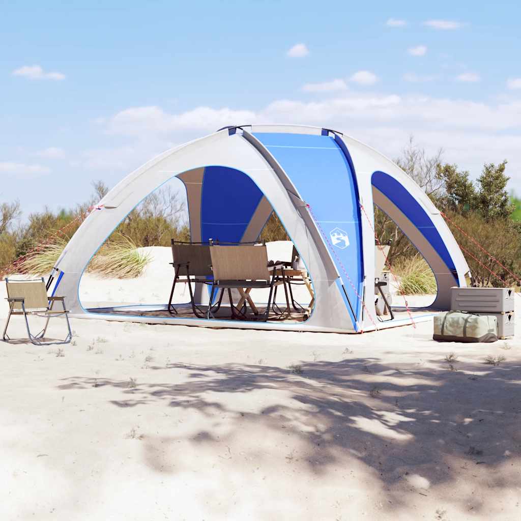 Feesttent – Partytent – Tuinpaviljoen – Vouwtent – Easy-Up – Azuurblauw – Waterdicht – Lichtgewicht Glasfiber Frame
