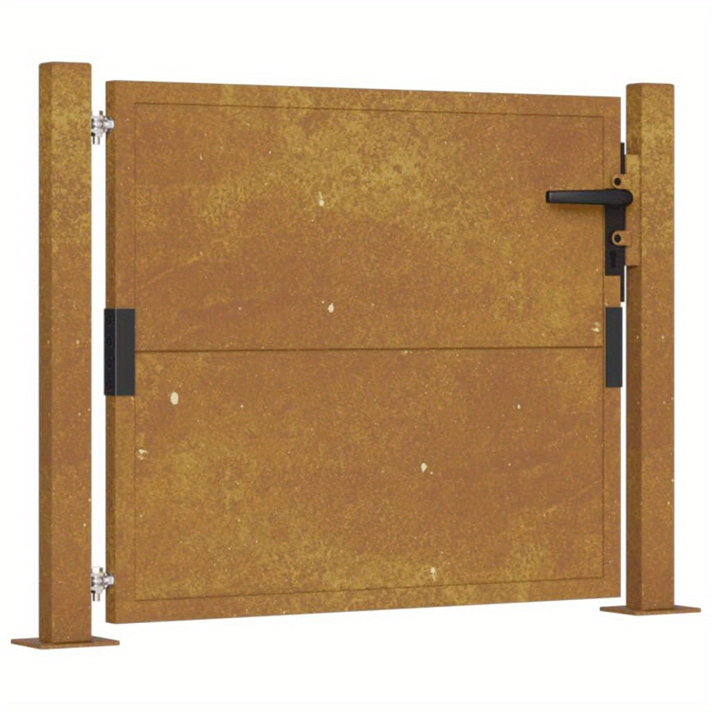 Tuinpoort – Tuindeur – Schuttingdeur – Poort – Hek – Cortenstaal – Weerbestendig – 105x105 cm
