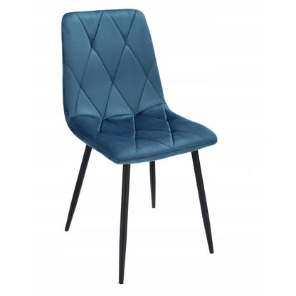 Fauteuil – Armstoel – Eetkamerstoel – Loungestoel – Stoel – Velours Bekleding – Diamond Quilting – Zithoogte 47 cm – Max Belastbaar 130 kg