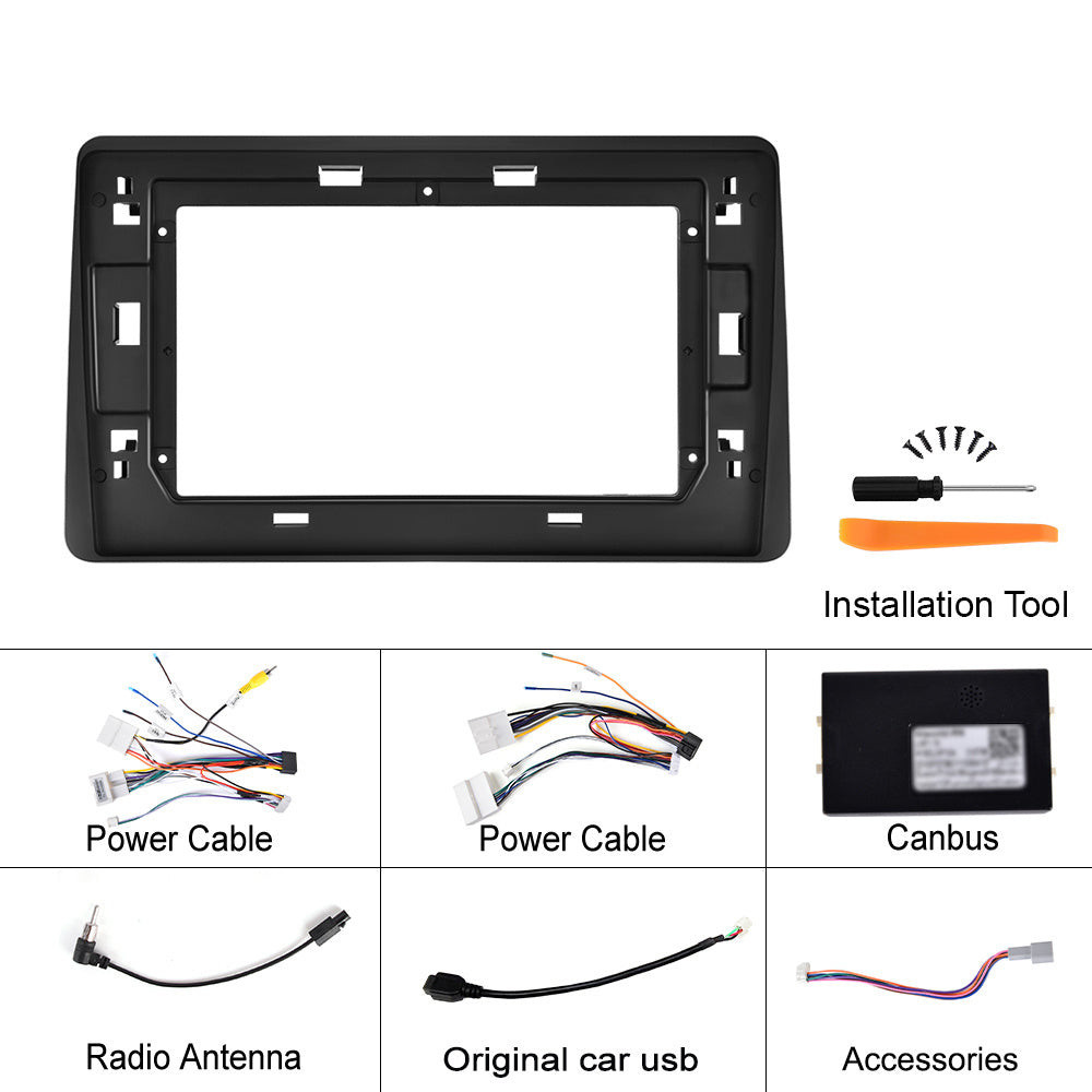 Android Autóradio – Car Multimedia Systeem – Navigatiesysteem – Autostereo – Touchscreen Radio – 10 Inch HD Scherm – Draadloos CarPlay & Android Auto – AHD Achteruitrijcamera & Ingebouwde Microfoon