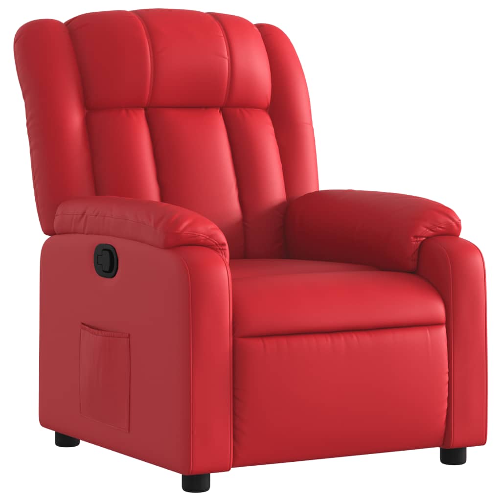 Elektrische Stoel – Relaxfauteuil – Sta-op Stoel – Verstelbare Stoel – Fauteuil – Handmatig Verstelbaar – Kunstleer Bekleding – Zijvak