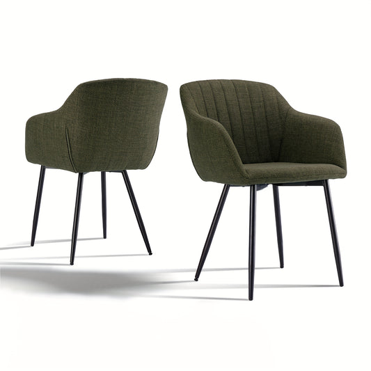 Elegant Dining Chairs with Armrests And Lumbar Support for Living Room, Kitchen, And Bedroom, Providing High Comfort - Available In Sets Of 2, 4, Or 6, Vintage Diner Furniture