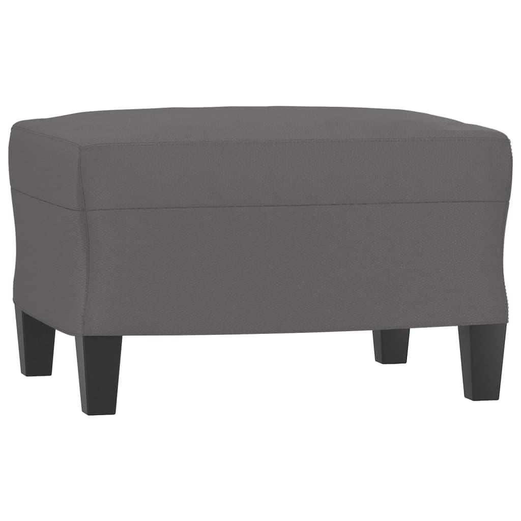 3-zitsbank – 3-zits sofa – Driezitsbank – Bank met voetenbankje – Bankstel – Comfortabele polyester bekleding – Stevig metalen frame – Cappuccino