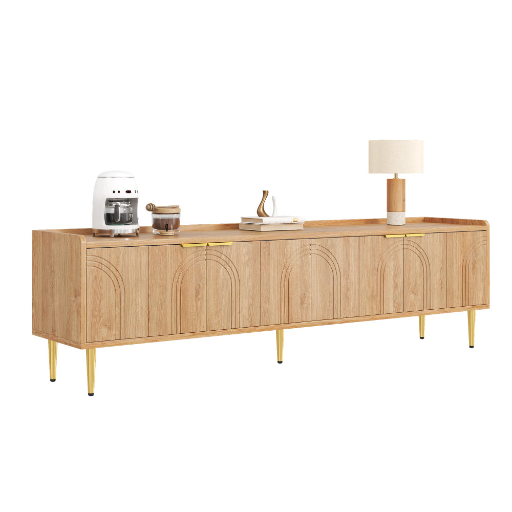 Salontafel – Koffietafel – Bijzettafel – Woonkamertafel – Tafel – Ronde Glazen Blad – Zwarte Metalen Poten – Diameter 79 cm – Gehard Glas 0,8 cm Dik