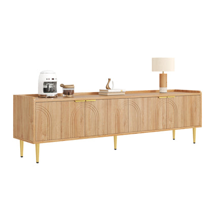 Salontafel – Koffietafel – Bijzettafel – Woonkamertafel – Tafel – Ronde Glazen Blad – Zwarte Metalen Poten – Diameter 79 cm – Gehard Glas 0,8 cm Dik
