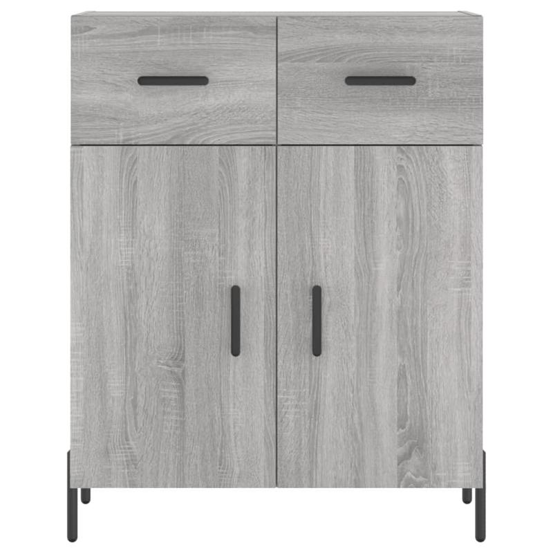Simple Sideboard, Spacious Storage Cabinet with Display Shelf, Suitable for Kitchen, Living Room, Stylish Furniture, Offers Additional Storage Space and Home Decoration, Ensures Safety. Tall Cabinet 69.5x34x180 cm, Treated Wo