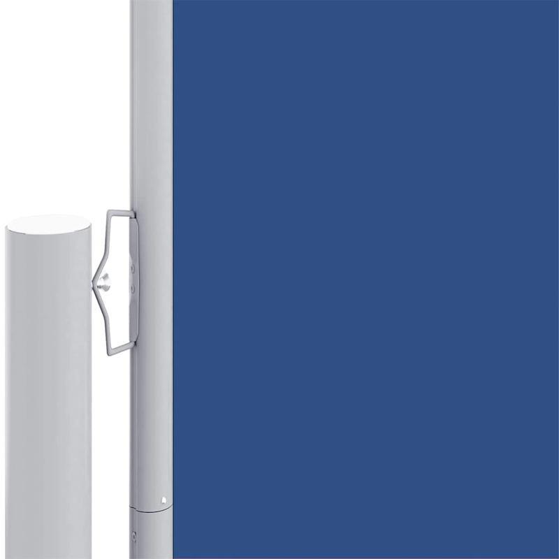 Retractable Windshield 180x600cm Blue Removable Temporary Outdoor Privacy Screen - 81- Light Blocking Fabric, Weather-Resistant with Easy Installation for Patio, Balcony, Garden & Poolside, Patio Decor, Balcony Cover, Flexibl
