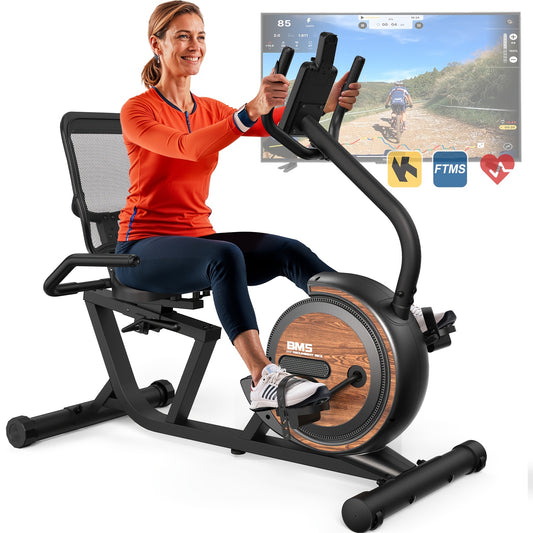 1 Vowvit Magnetic Exercise Bike | Indoor Stationary Cycling Bike with Kinomap App & Heart Rate Monitor, 16-Level Adjustable Resistance, 4KG Flywheel, Stainless Steel Frame, Belt Drive System, Uncharged Power Mode, Suitable fo