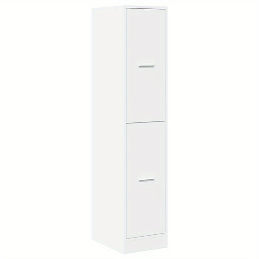 Apotheekkast – Medicijnkastje – Badkamerkast – Opbergkast – Houten Kast – Wit – 30x41x144,5 cm – Gefineerd Hout – Slank Hoog Model