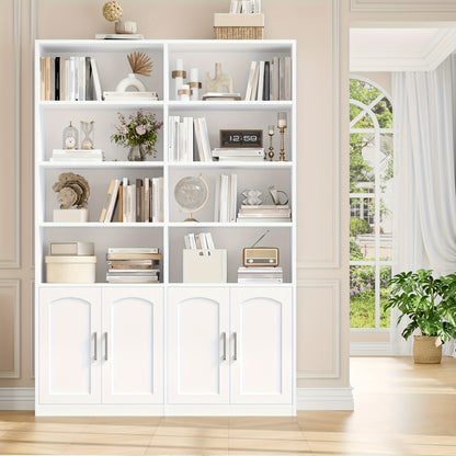 Houten Boekenkast – Boekenplank – Opbergkast – Wandkast – Vakkenkast – Eikenhouten Design – Stevige Constructie – Ruime Open Schappen