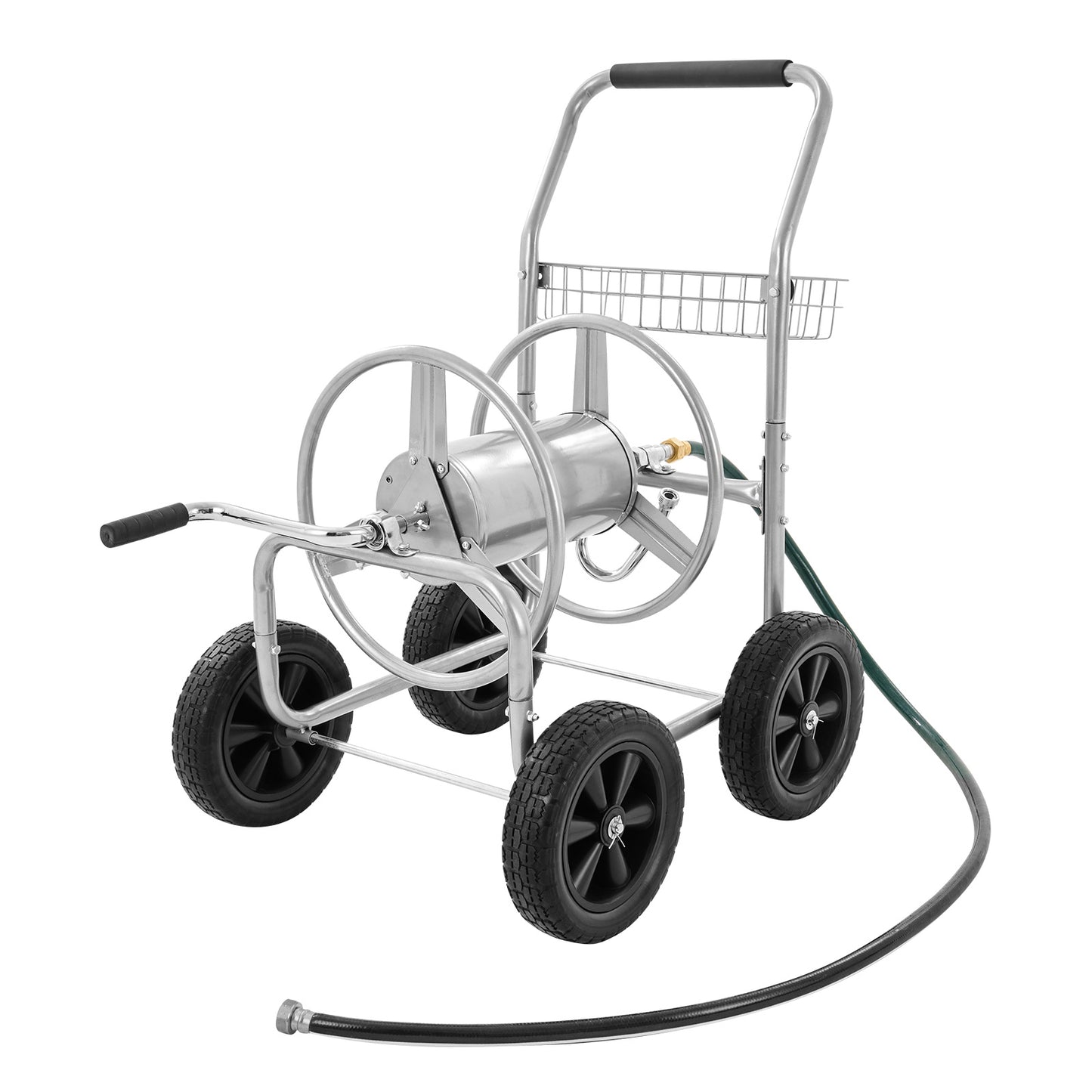 Tuinslangwagen – Slangenwagen – Tuinslanghouder – Slangrek – Hogedrukslangwagen – 250 ft Capaciteit – Weerbestendig Stalen Frame