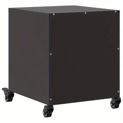 Bedside Tables 2pcs 36X39X43.5 Cm Steel Black