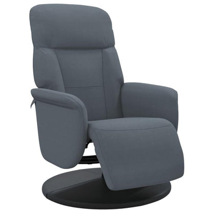 Fauteuil – Relaxfauteuil – Leunstoel – Accentstoel – Loungestoel – Donkergrijs – Massief Houten Frame – Handmatig Verstelbare Rugleuning