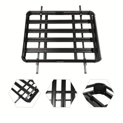 Dakkofferdrager – Dakdrager – Dakraildrager – Autodakdrager – Bagagedrager – Aluminium Zwart – Verstelbaar 100-135 cm – Max. Draagvermogen 150 kg