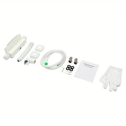 Muurmaandkraan – Badkraan – Douchekraan – Watervalkraan – Handdouche – Duurzaam Messing – Witte Mat Design