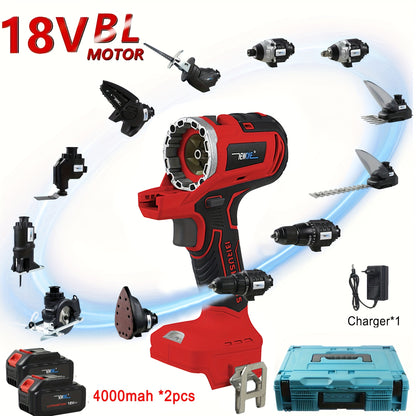 Multigereedschap Accu – Multitool Batterij – Vervangingsbatterij – Lithium-ion Accu – Cordless Batterij – 4000 mAh Capaciteit – Rubber Behuizing