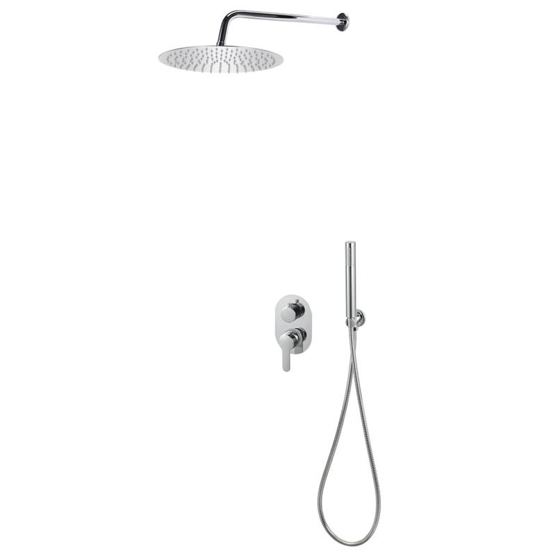 Doucheset – Douchesysteem – Regendouche – Douchekop – Handdouche – RVS 201 Roestvrij Staal – Hoofddouche 30x30 cm