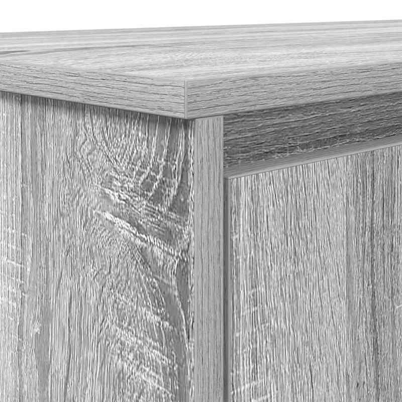 Desk Measuring 120X42X76 Cm Made of Gray Sonoma Particle Board, Composite Wood, Smooth, Moisture-Resistant, Warp-Resistant, Crack-Resistant; This Desk Is a Perfect Addition to Your Home, Office, Study, Bedroom, Or Living Room