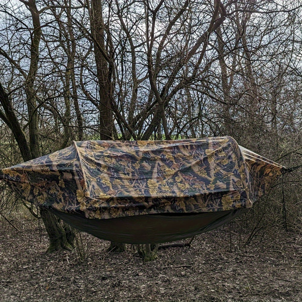 Hangmattent – Campinghangmat – Bivakzak – Muggennet – Reishangmat – Lichtgewicht – 200 kg Draagvermogen – Inklapbare Aluminium Stokken