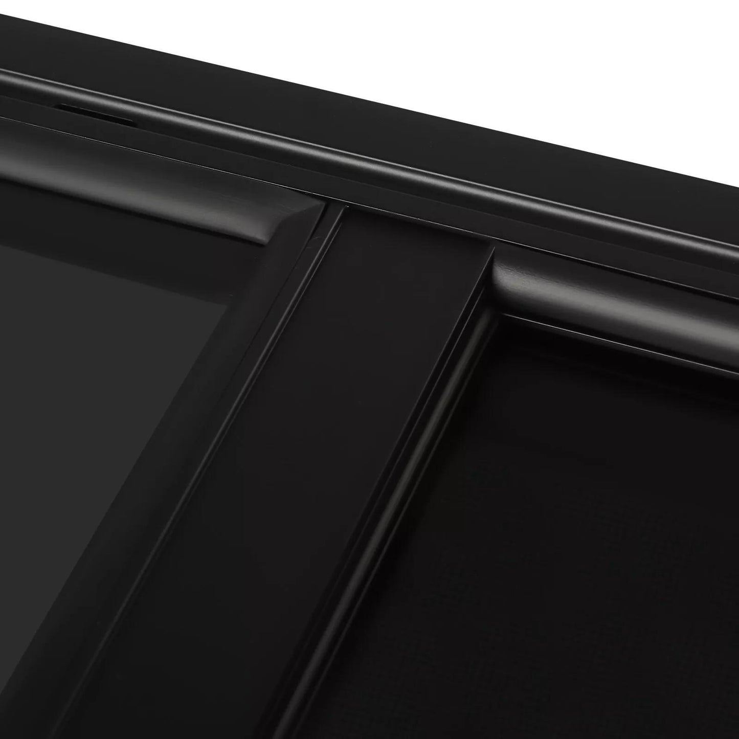 Zijraam Caravan – Camper Raam – Wohnmobil Fenster – Insectenscherm Ramen – Buitenraam Zwart – 70x40 cm – Gehard Glas & Aluminium Frame