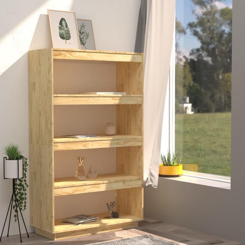 Bookshelf/Room Divider 80X35X135 Cm Made of Solid Pine Wood