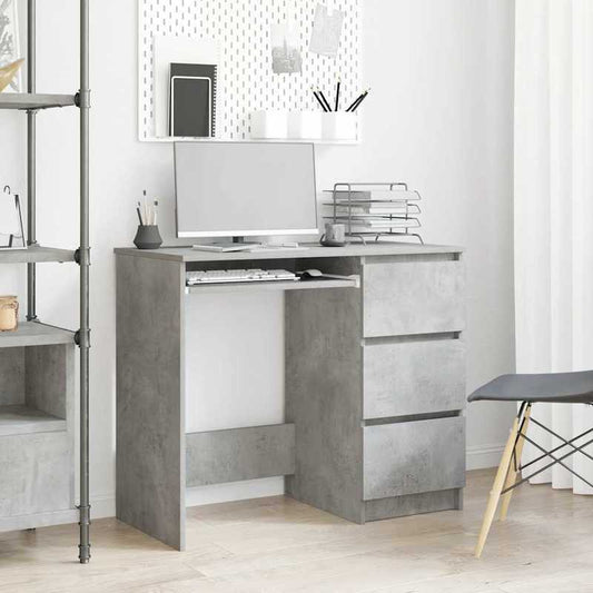 Opbergkast Bureau – Kantoorkast – Winkelkast – Opslagkast – Opbergtable – Beton Grijs – Hout – 90x45x76 cm – Stevig & Modern Design