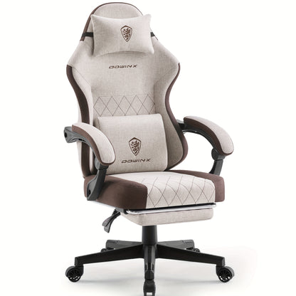 Gamingstoel – Gamestoel – Bureaustoel – Racingstoel – Game Chair – Wing-Design – Stabiel Legeringsstaal Frame – Comfortabele Sponsvulling – Bruin