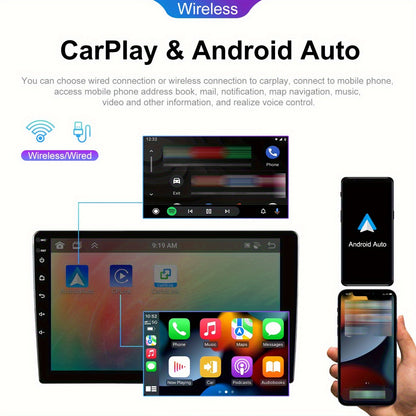 Autoradio – Multimedia Unit – Navigatiesysteem – Car Stereo – Touchscreen Radio – 9 Inch HD IPS – 8-Core Android 13 Processor – Draadloze CarPlay & Android Auto