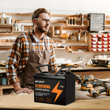 Lithium Accu – 12V Accu – Solar Accu – Camper Accu – Opbergaccu – 100Ah Capaciteit – BMS Bescherming – Hoge Prestaties – Duurzaam & Langdurig