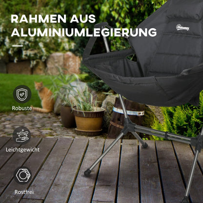 Hangstoel – Hängesessel – Schommelstoel – Schommelstoel Outdoor – Opvouwbare Stoel – Lichtgewicht & Compact – Duurzaam Oxford Stof & Stevig Metalen Frame