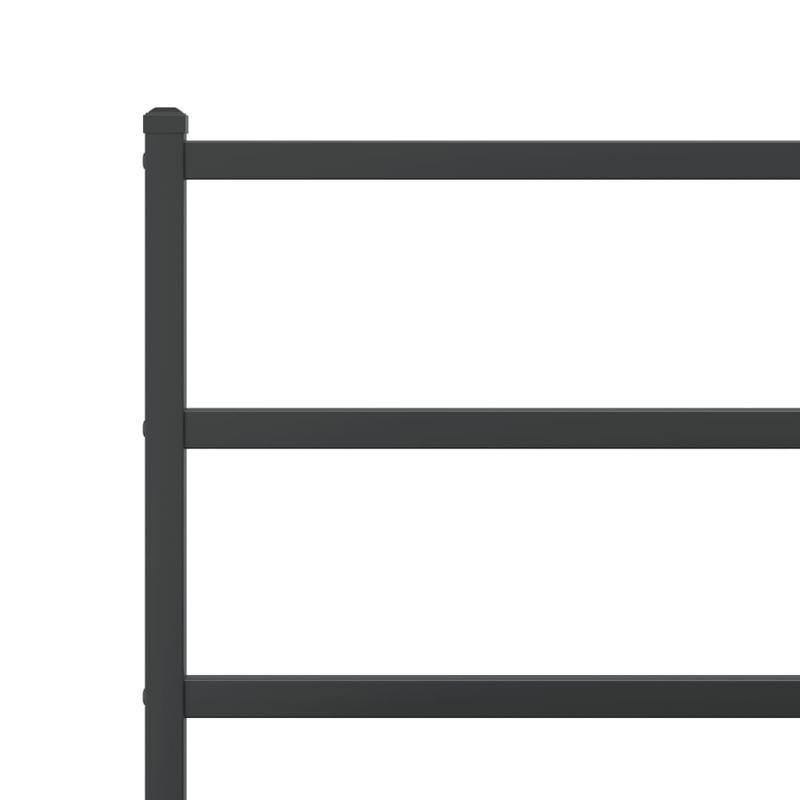 Metalen Bedframe – Bedframe – Bedbodem – Stalen Bedframe – Zwart Bedframe – Robuust Stalen Frame – 183x213 cm – Duurzaam & Stevig