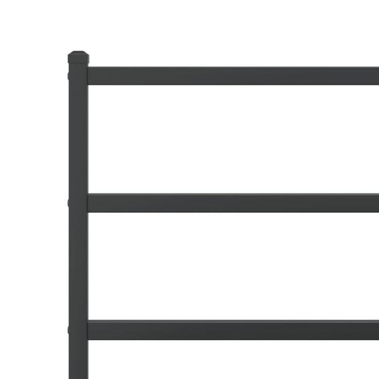Metalen Bedframe – Bedframe – Bedbodem – Stalen Bedframe – Zwart Bedframe – Robuust Stalen Frame – 183x213 cm – Duurzaam & Stevig