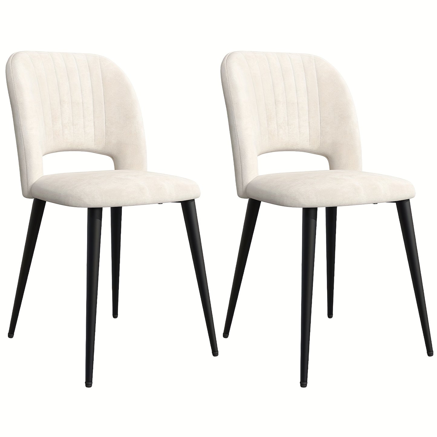 Two Modern Cushioned Dining Chairs with Rattan Backs | 48X45X85Cm Velvet Accent Chair, Suitable for Kitchen, Living Room, And Bedroom | European Style, Elegant And Comfortable, Chair For Event, Event Chair, Chair For Dining R