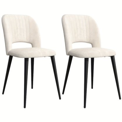 Two Modern Cushioned Dining Chairs with Rattan Backs | 48X45X85Cm Velvet Accent Chair, Suitable for Kitchen, Living Room, And Bedroom | European Style, Elegant And Comfortable, Chair For Event, Event Chair, Chair For Dining R