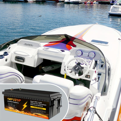 Lithium Accu – LiFePO4 Accu – Bootaccu – Caravanaccu – Zonne-energie Accu – 12V 200Ah – 200A BMS Bescherming – Lange Levensduur 5000+ Cycli