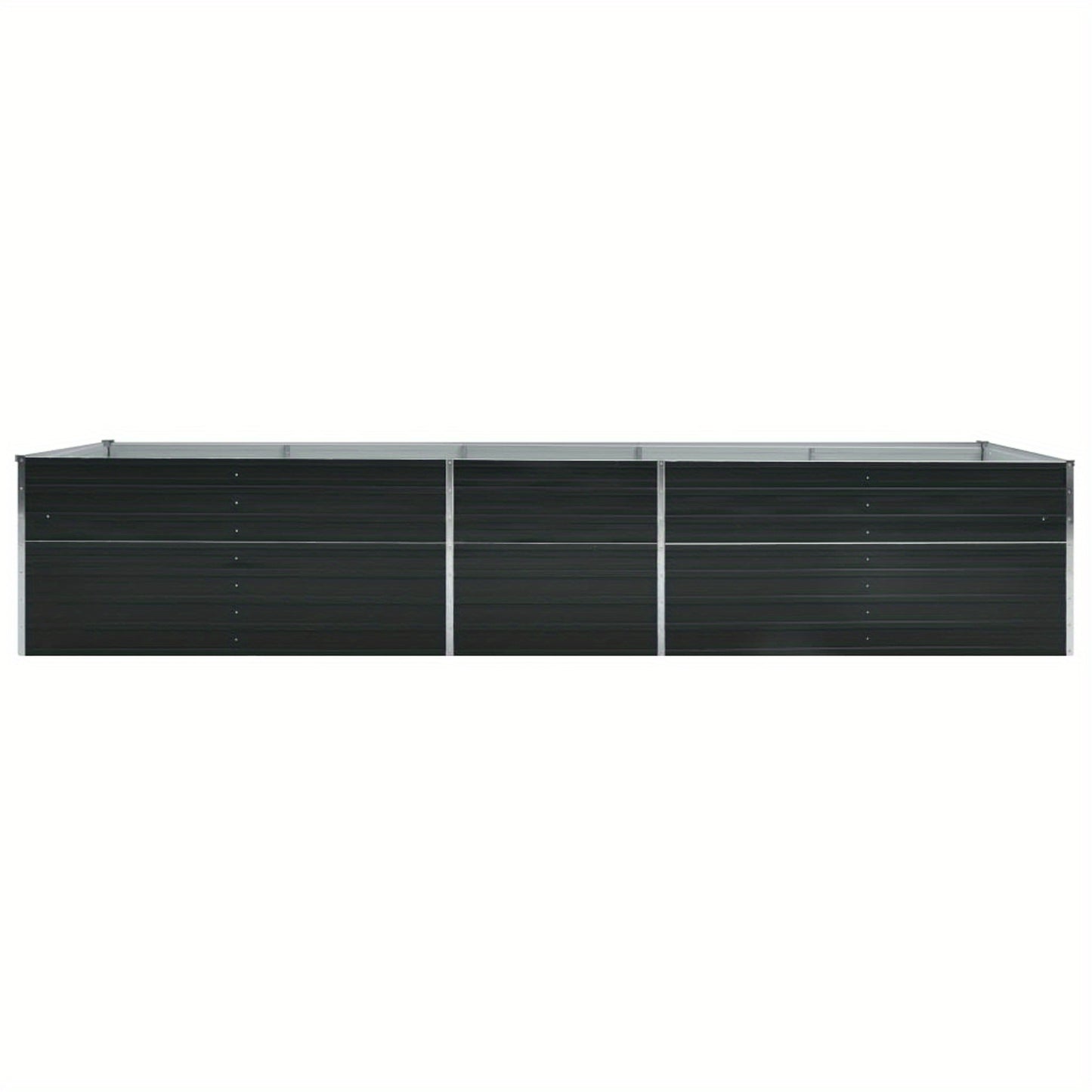 Hoogbed – Verhoogd Bed – Tuinbed – Plantbed – Groentebed – Gegalvaniseerd Staal – 400x80x45 cm – Weerbestendig Antraciet
