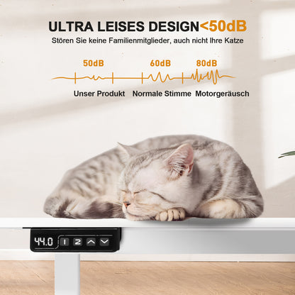 Zitsta Bureau – Zit Sta Bureau – Elektrisch Bureau – Hoogte Verstelbaar Bureau – Verstelbaar Bureau Met Touchscreen – Extra Groot Werkblad 160x70 cm – Melamine Houtkleurig Met Stalen Onderstel