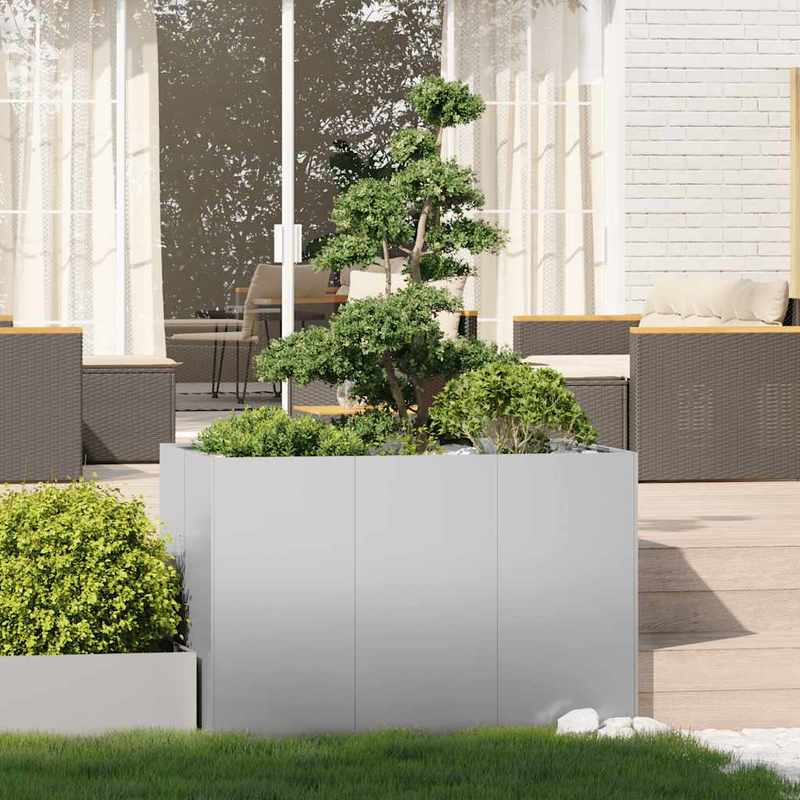 Tuinrek – Plantenrek – Bloemenrek – Plantenbak – Standaard – Gegalvaniseerd Staal – Weerbestendig – 120x80x80 cm
