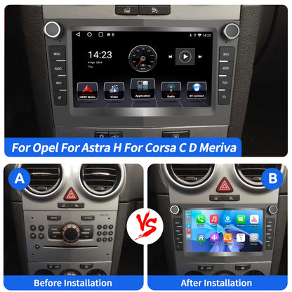 Autoradio – Multimedia Systeem – Navigatie – Inbouw Radio – Autostereo – Met Camera & Microfoon – 17,78 cm IPS Touchscreen – Draadloze CarPlay & Android Auto