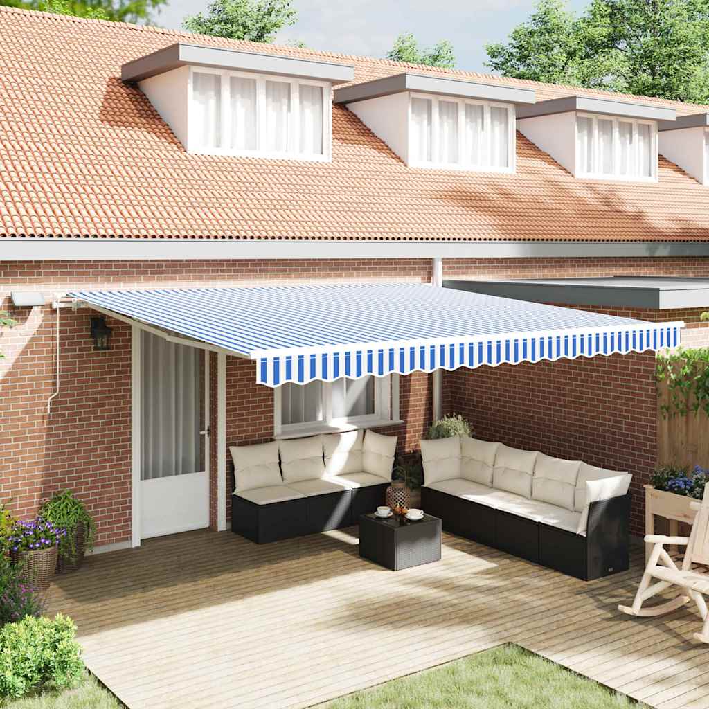 Zonnescherm – Zonwering – Schaduwdoek – Uitvalscherm – Terrasoverkapping – 5x3 Meter – UV-Bescherming Met Inklapbaar Design