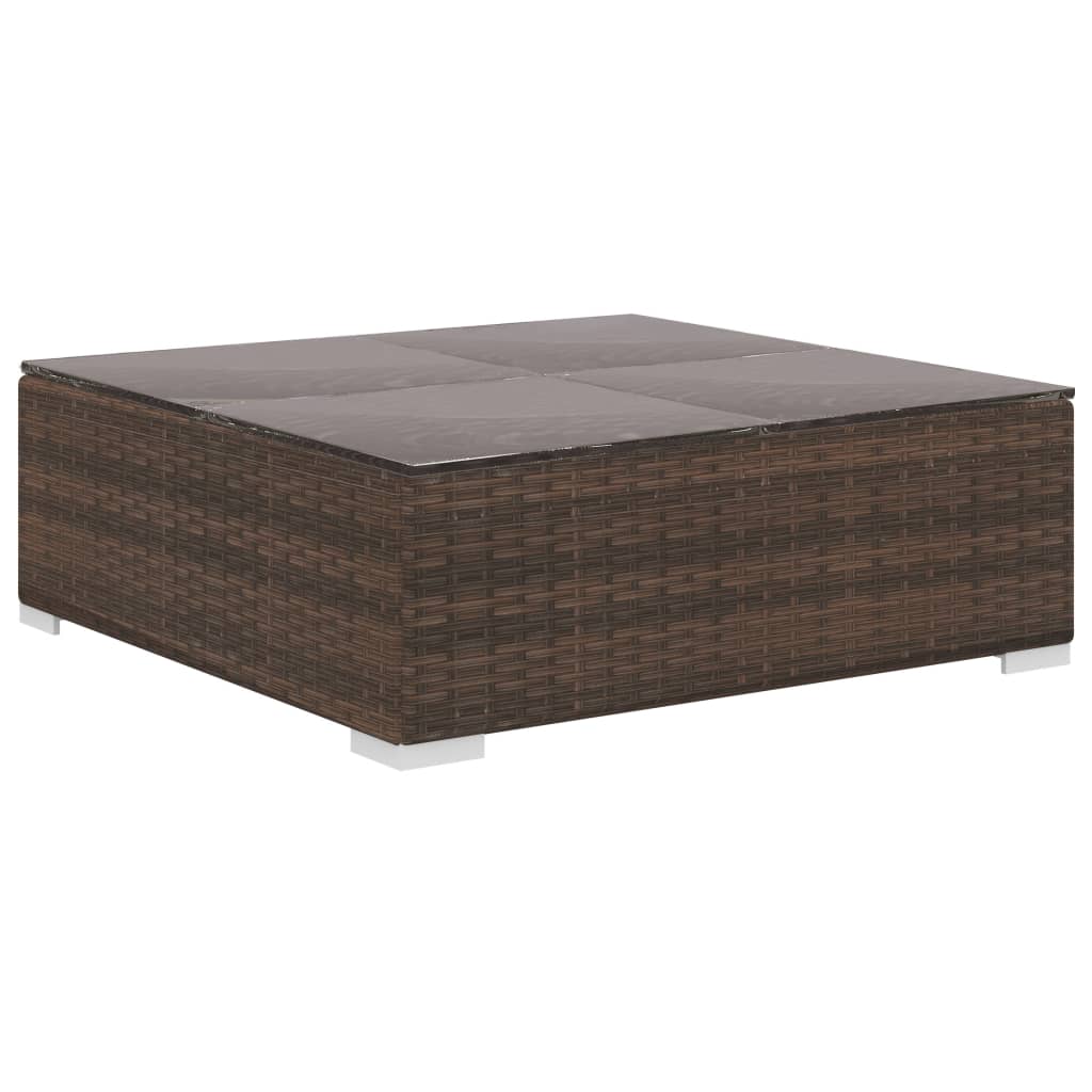 Loungekussen – Tuinkussen – Zitkussen – Rugkussen – Palletkussen – 12-delig – Polyester – 6 cm Dikte – Weerbestendig Polyester - Bruin