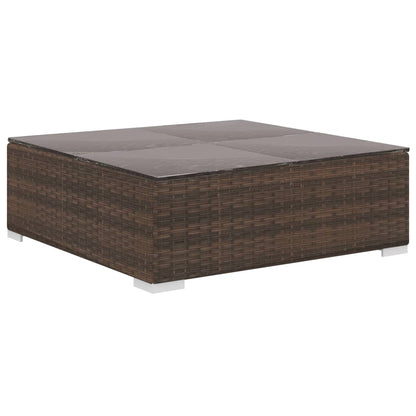 Loungekussen – Tuinkussen – Zitkussen – Rugkussen – Palletkussen – 12-delig – Polyester – 6 cm Dikte – Weerbestendig Polyester - Bruin