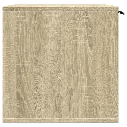 Kattenbakmeubel – Kattenbak Kast – Kattenbak Verbergmeubel – Kattenbak Organizer – Kattenbak Opbergmeubel – Sonoma Oak – 80x50x45 cm – Duurzaam Hout – 2 Toegangsopeningen