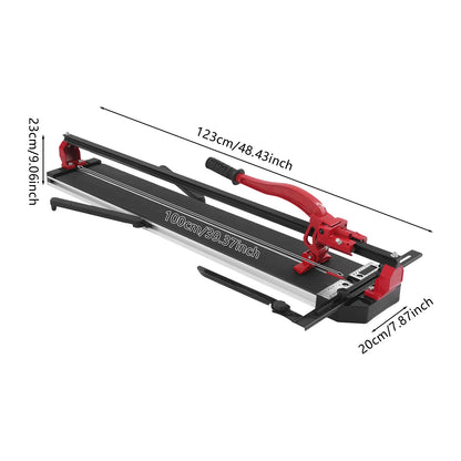 Tegelknipper – Tegelsnijder – Tegelsnijmachine – Tegel Snijder Handmatig – Rood – Infrared Richtlijn – Verstelbare Snijdikte 4-15mm