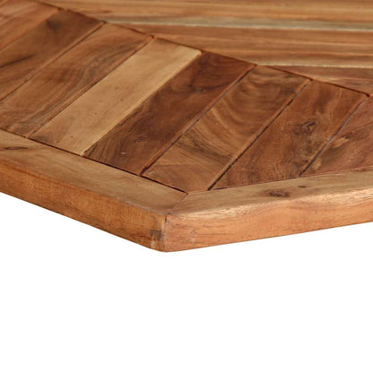 Eettafel – Eetkamertafel – Keukentafel – Rechthoekige Tafel – Restauranttafel – Massief Acaciahout – 200x100x75 cm – Robuust Met Metalen Frame