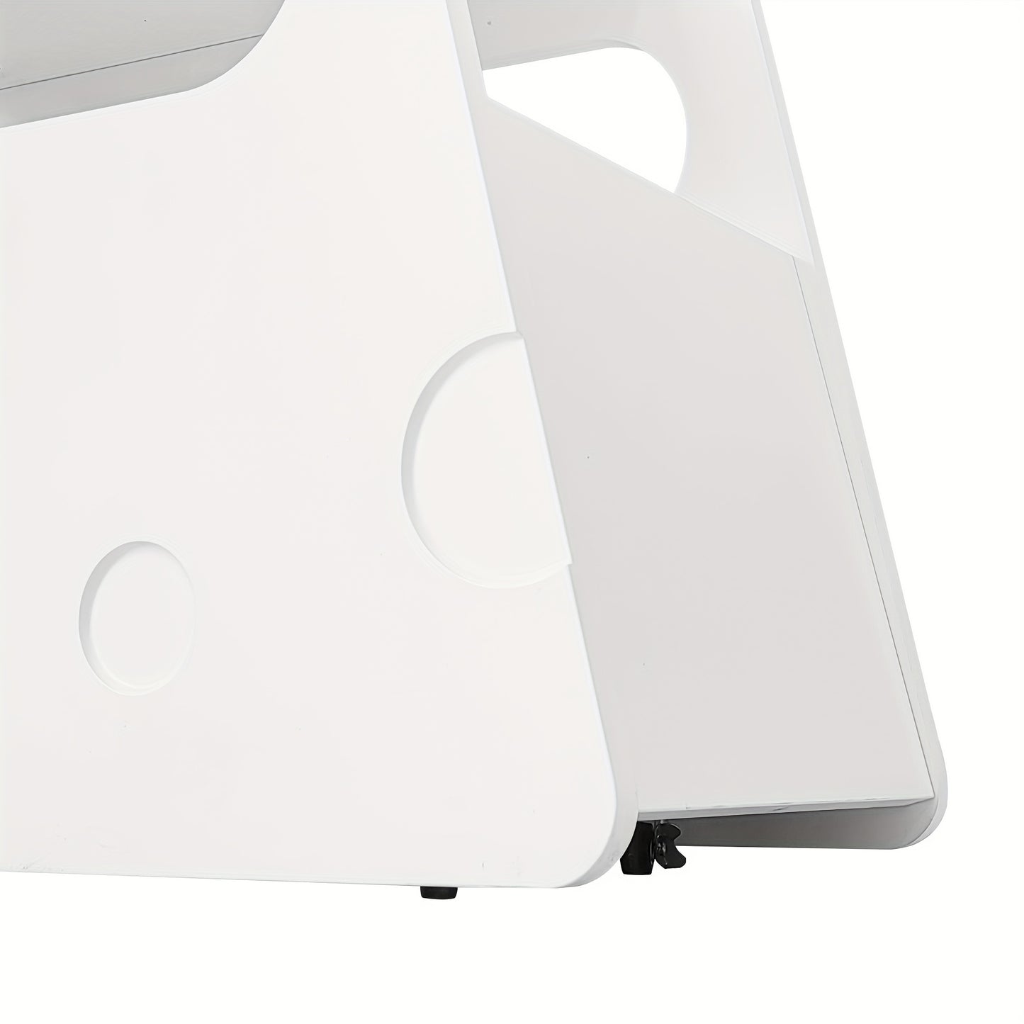Dressoir – Ladekast – Opbergkast – Buffetkast – Woonkamertafel – Modern Wit – Met Wieltjes – Veilig Afgeronde Hoeken – Compact & Mobiel