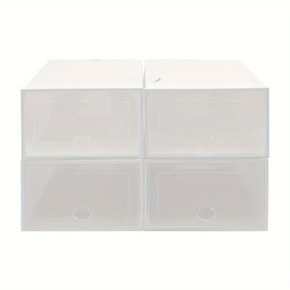 Schoenendozen – Opbergdozen – Schoenverpakking – Stapelboxen – Organizer – 20 Stuks Wit – Waterdicht ABS Plastic – Stapelbaar Met Flip Top Deksel