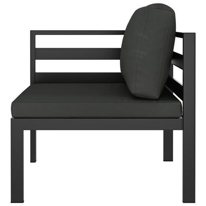 Loungeset – Tuinset – Loungebank – Zitgroep – Balkonmeubels – 9-delig modulair – Aluminium frame met zachte kussens