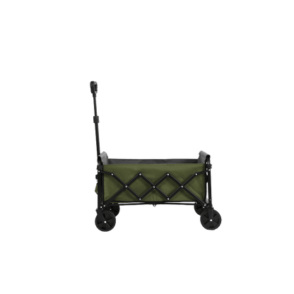 Bolderkar – Steekwagen – Opvouwbare Kar – Transportkar – Tuinkar – Lichtgewicht & Opvouwbaar – Robuust Stalen Frame Army Groen