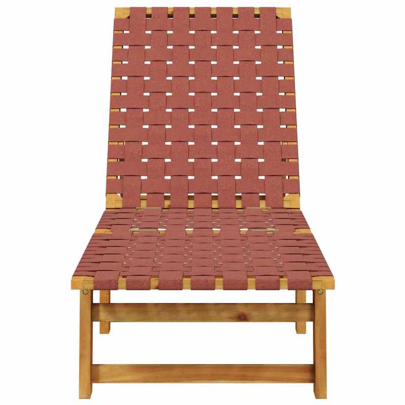 Houten Ligstoel – Houten Tuinstoel – Verstelbare Ligstoel – Acaciahouten Stoel – Olefin Stoffering – Duurzaam En Comfortabel